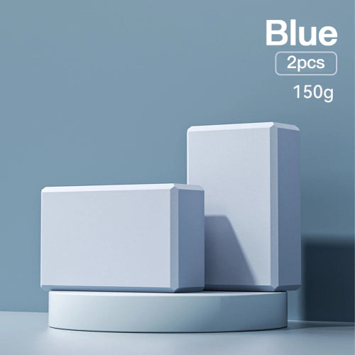2 PCS High-Density EVA Foam Yoga Blocks BLUE