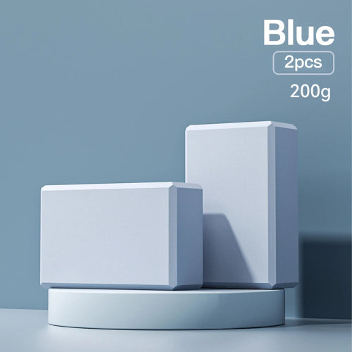 2 PCS High-Density EVA Foam Yoga Blocks BLUE