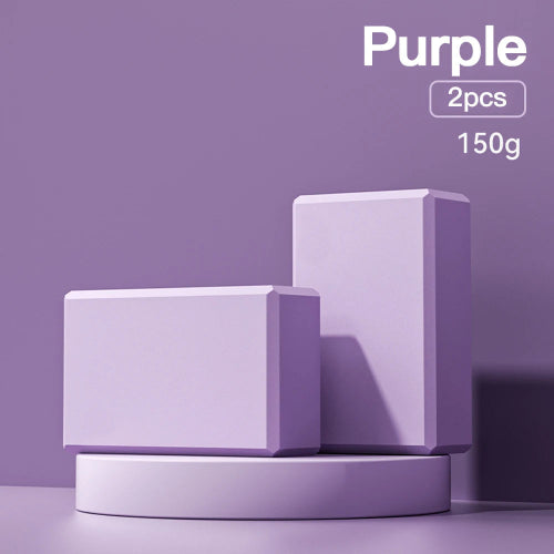 2 PCS High-Density EVA Foam Yoga Blocks PURPLE