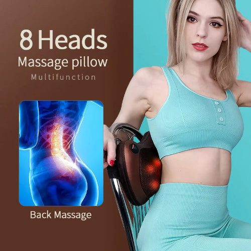 Shiatsu 8 Head Massage Pillow multifunctional