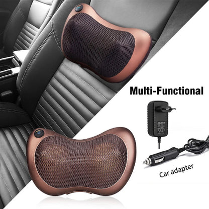 Shiatsu 8 Head Massage Pillow include car adapter and plug