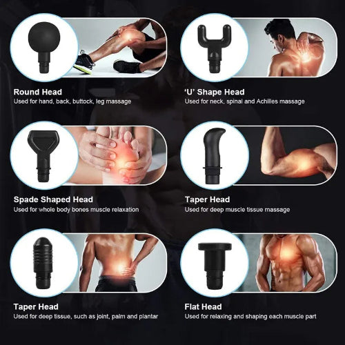 Deep Muscle Massage Gun 6 heads