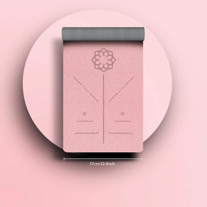 Non-Slip Eco Fitness Yoga Mat PINK GRAY