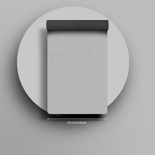 Non-Slip Eco Fitness Yoga Mat GRAY BLACK