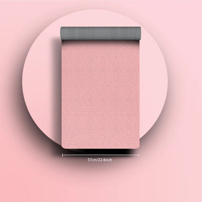 Non-Slip Eco Fitness Yoga Mat PINK GRAY
