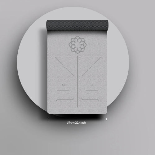 Non-Slip Eco Fitness Yoga Mat GRAY BLACK