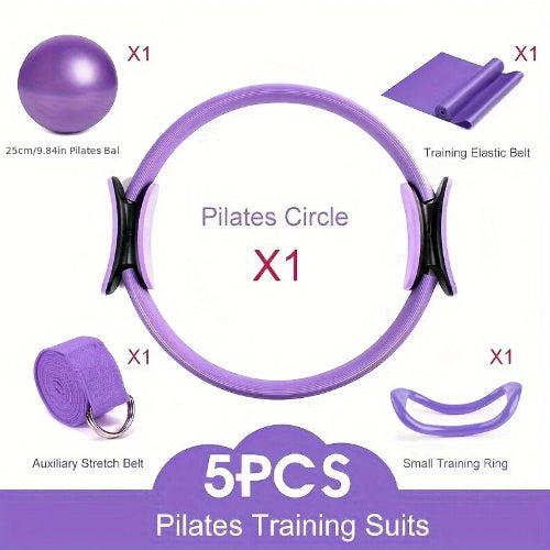 Includes Ball, Elastic Belt, Stretch Belt, Pilates Circle, and Training Ring