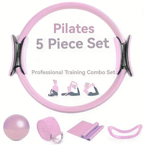 5pcs Pilates and Yoga Equipment Set PINK