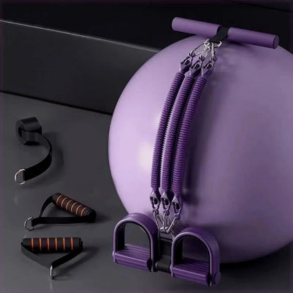 Power Pedal: Resistance Band for Core and Strength Training 3 BANDS PURPLE