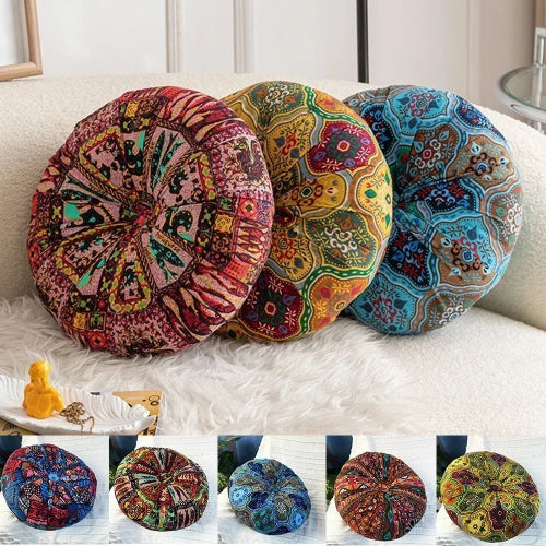 Tatami Touch: Vintage Style Floor Cushion for Yoga & Relaxation
