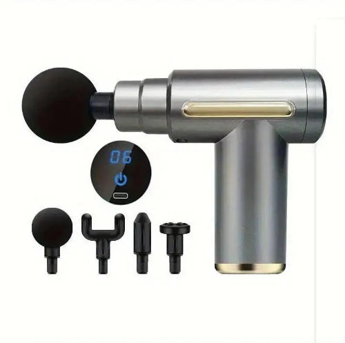 Portable Mini Muscle Massage Gun gray