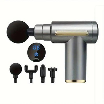 Portable Mini Muscle Massage Gun gray