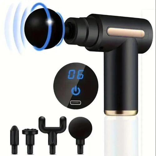 Portable Mini Muscle Massage Gun black