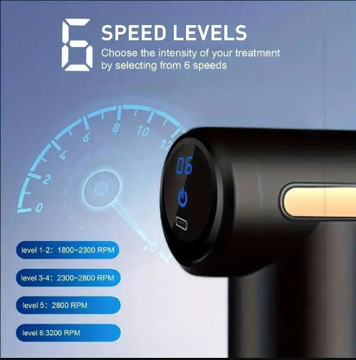 Portable Mini Muscle Massage Gun 6 levels intensity