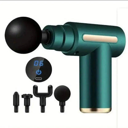 Portable Mini Muscle Massage Gun green