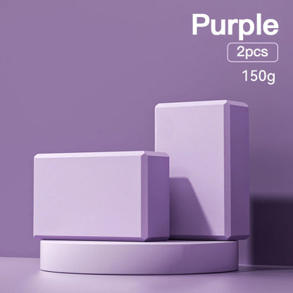 2 PCS High-Density EVA Foam Yoga Blocks PURPLE